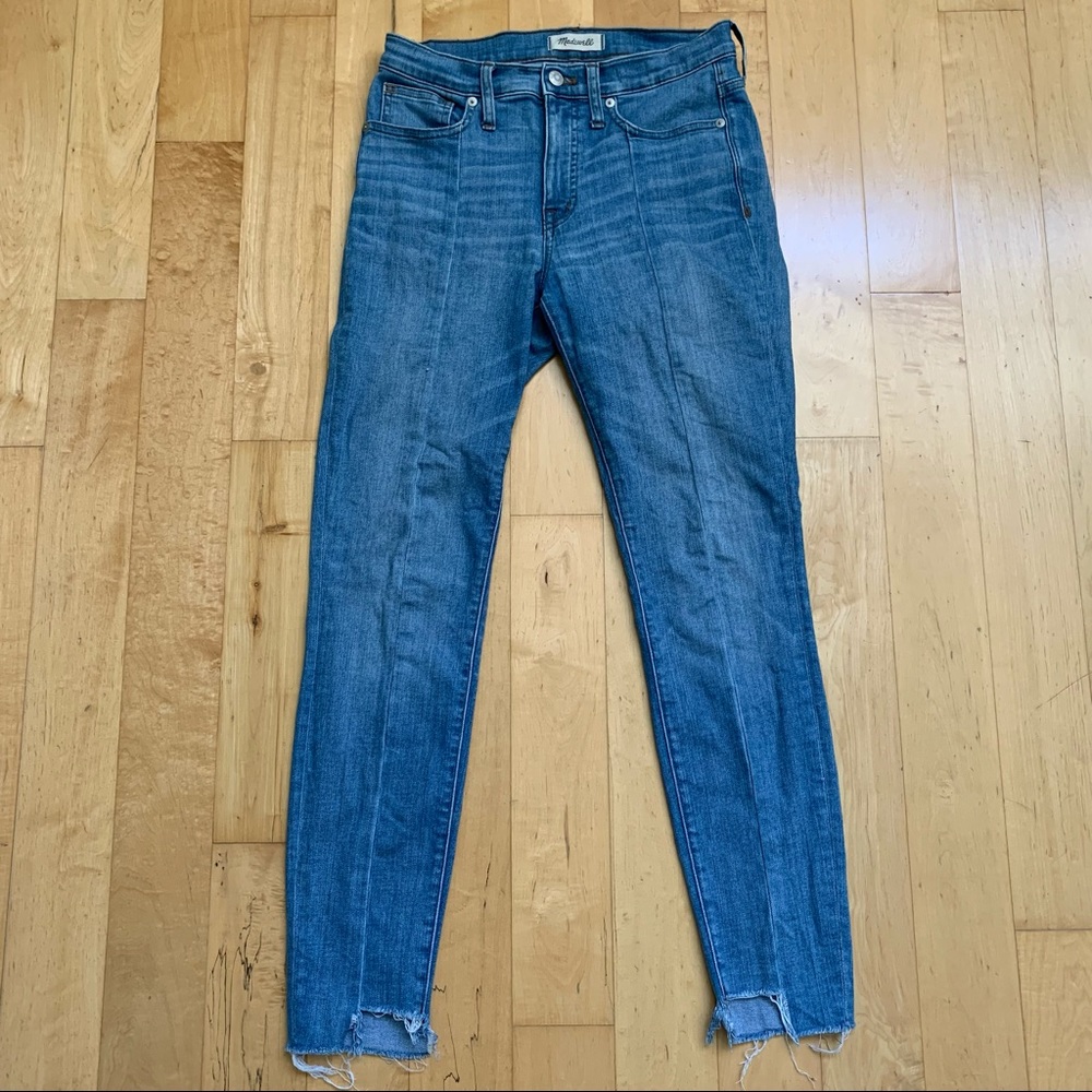 Madewell High Rise Step Hem Front Seam Jeans Sz 27